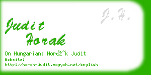 judit horak business card